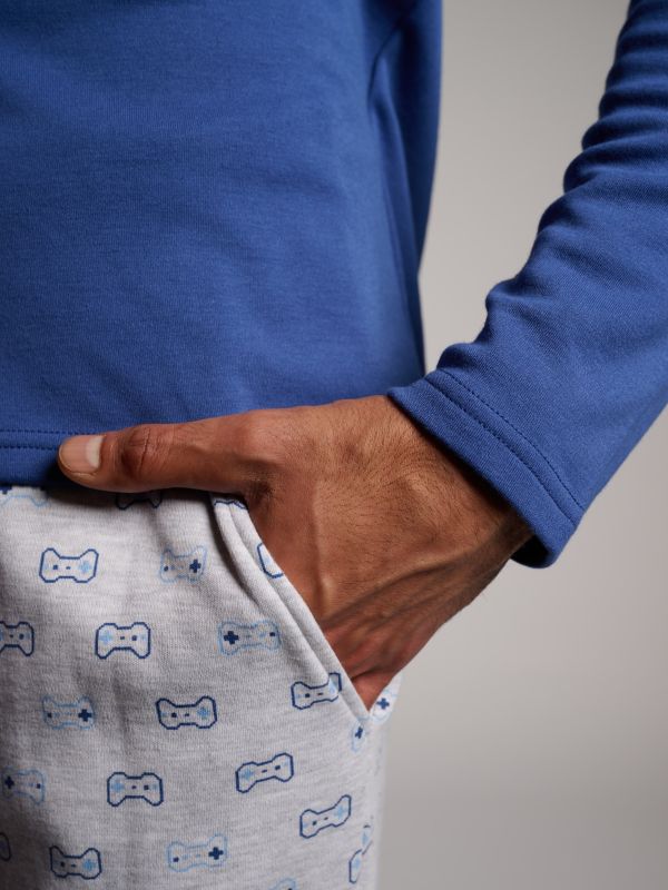 Pijama hombre afelpado Game Over