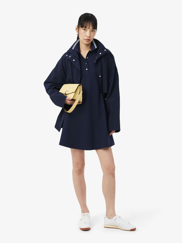 Vestido de patinadora elástico con cuello polo