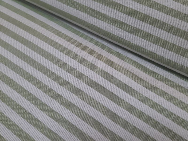 Loneta RAYAS VERDE ESTRECHA 