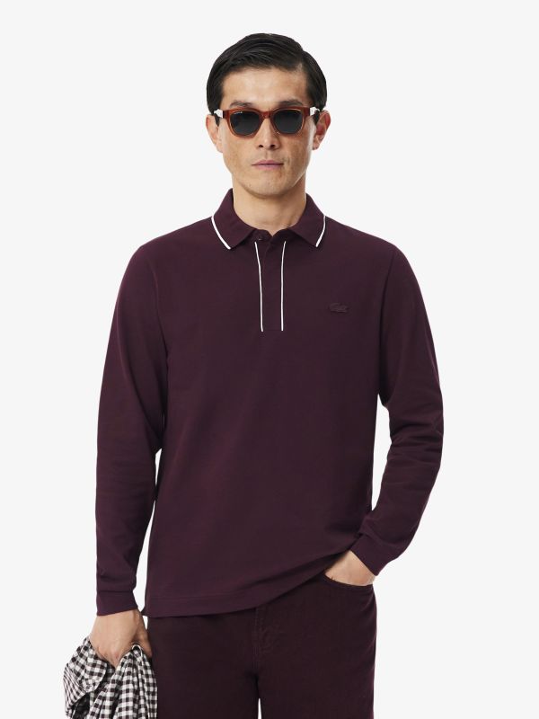 Polo Paris de Manga Larga y Corte Regular de Lacoste
