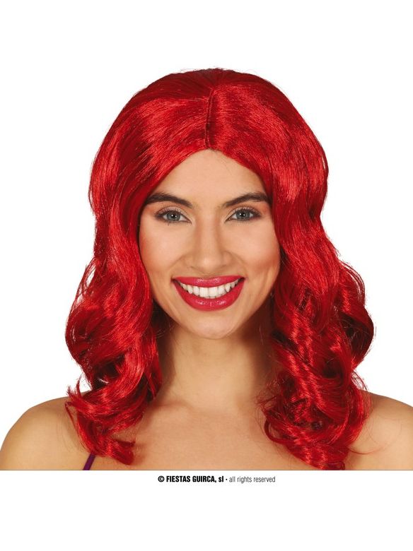 Peluca Melena Pelirroja
