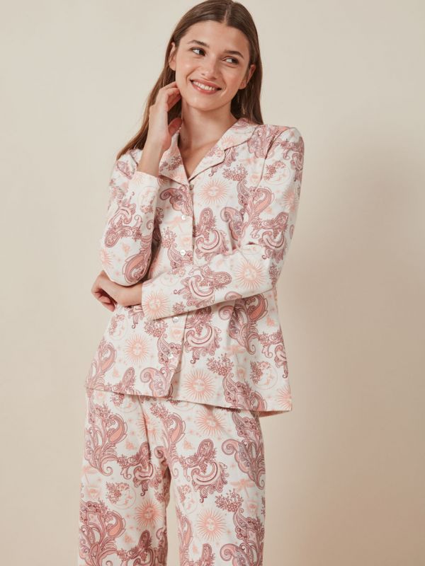 Pijama estampado camisero Gisela