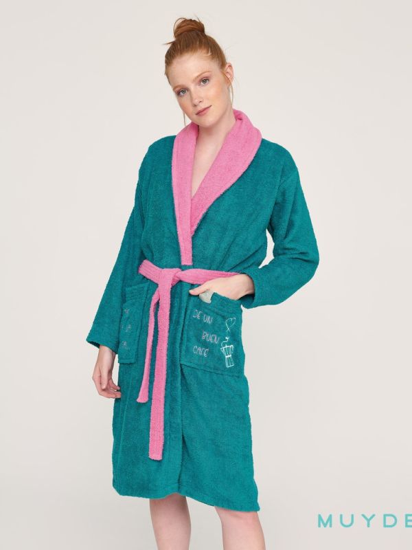 Albornoz mujer coffee lover