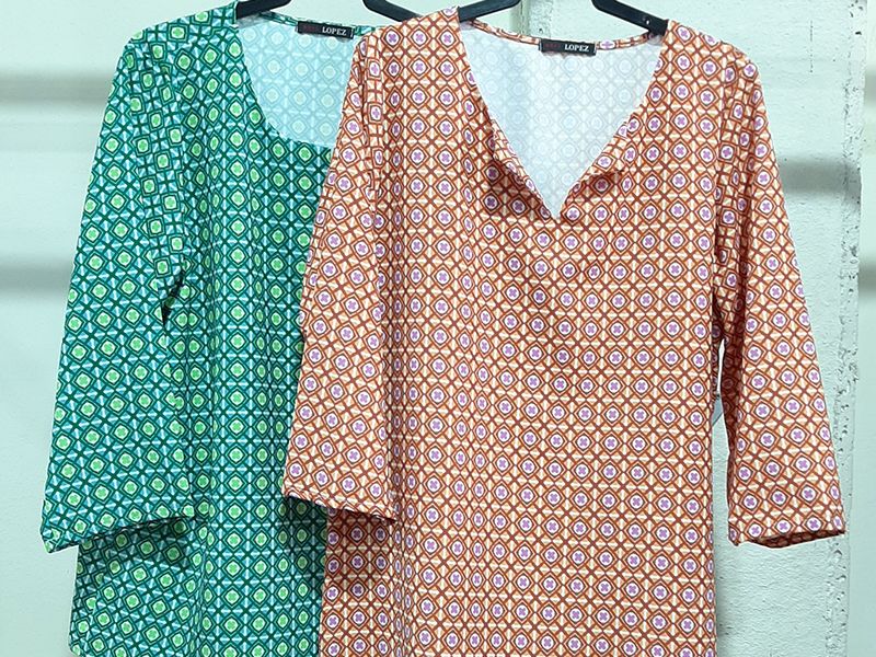 Blusa Azulejo Mosaico