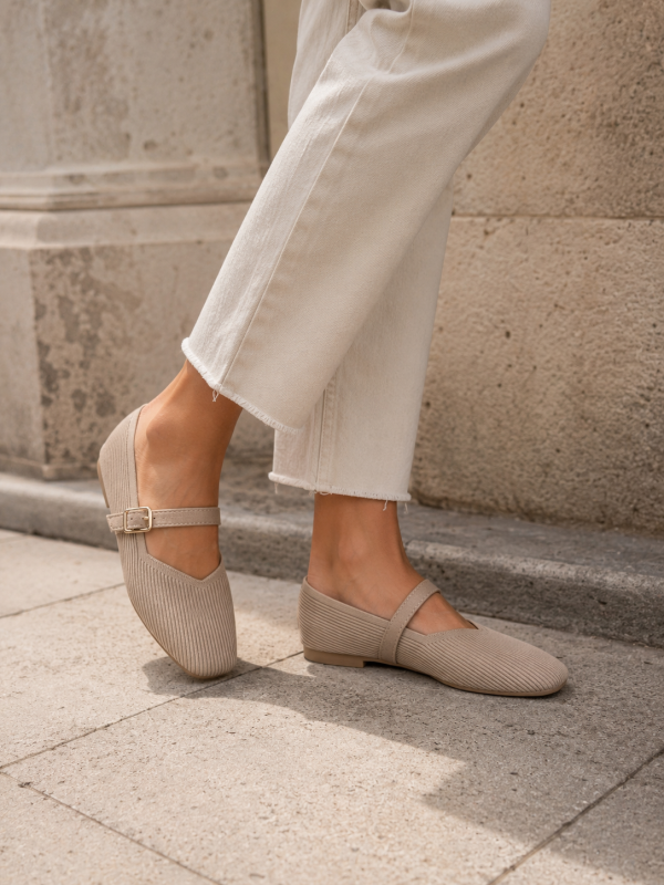 Mary Jane Tejido Beige
