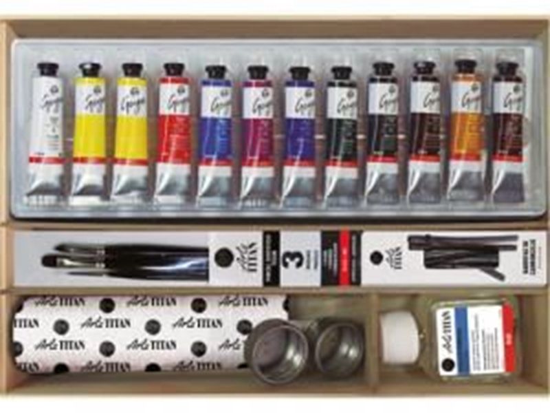 Caja Óleo Goya 12 Tubos 20 ml. Cartón