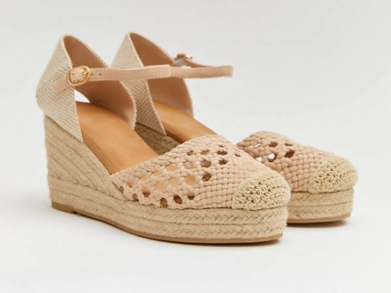 Cuña Trenzada Beige