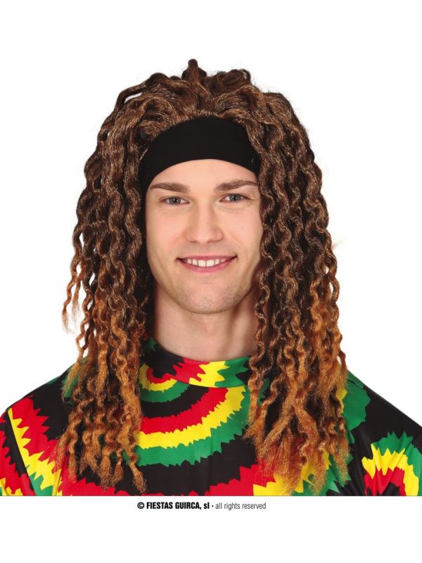 Peluca rasta con cinta