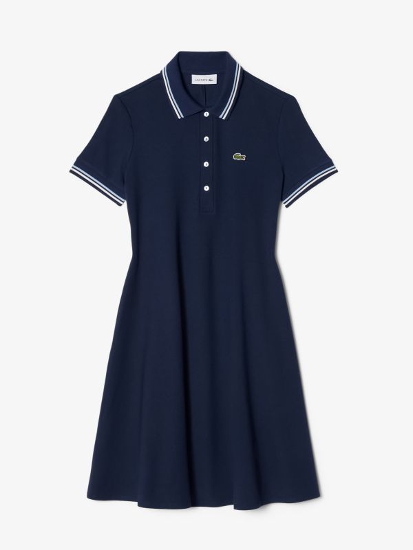 Vestido de patinadora elástico con cuello polo