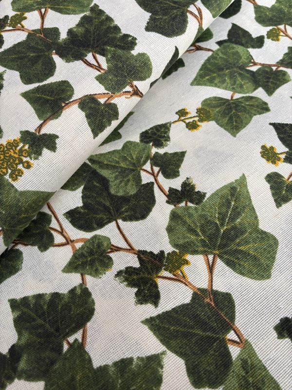 Loneta estampada HOJA TRÉBOL 