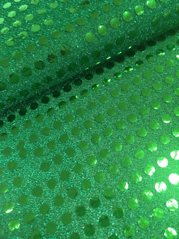 Punto lame con LENTEJUELA VERDE 