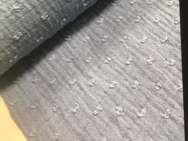 Tela MUSELINA PLUMETI AZUL PLOMO 