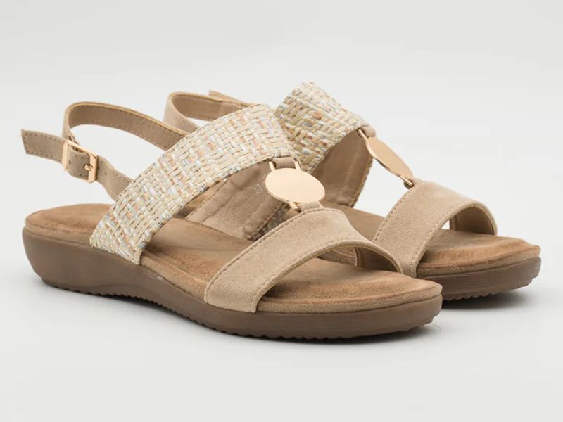 Sandalia Elena Beige