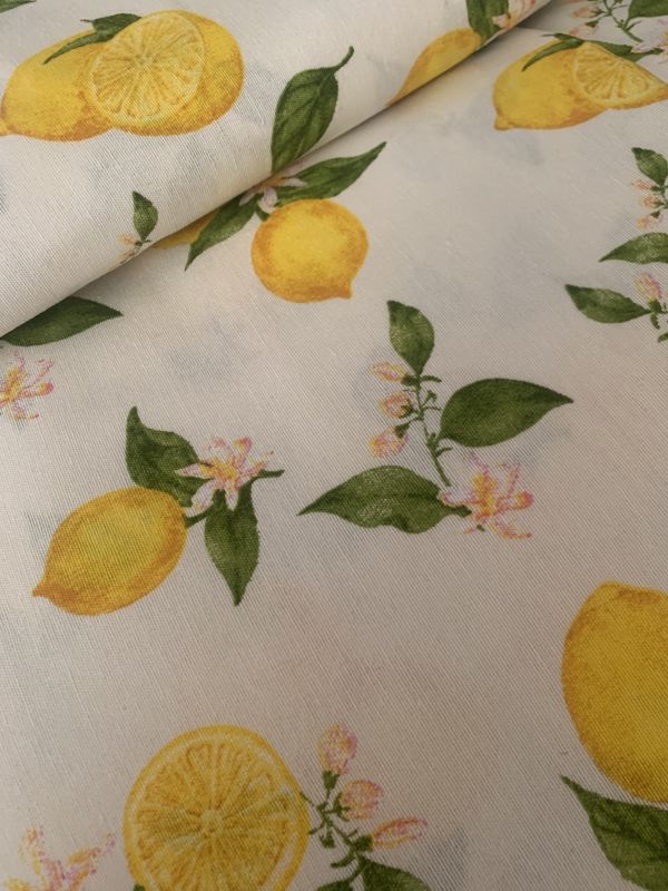 Loneta estampada LIMONES 