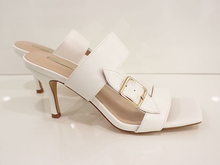 Sandalia Tacón 80s Blanco