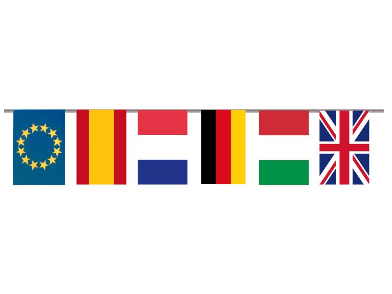 Bolsa bandera de plástico internacional