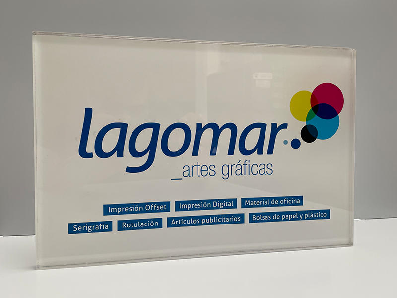 PLACA DE METACRILATO