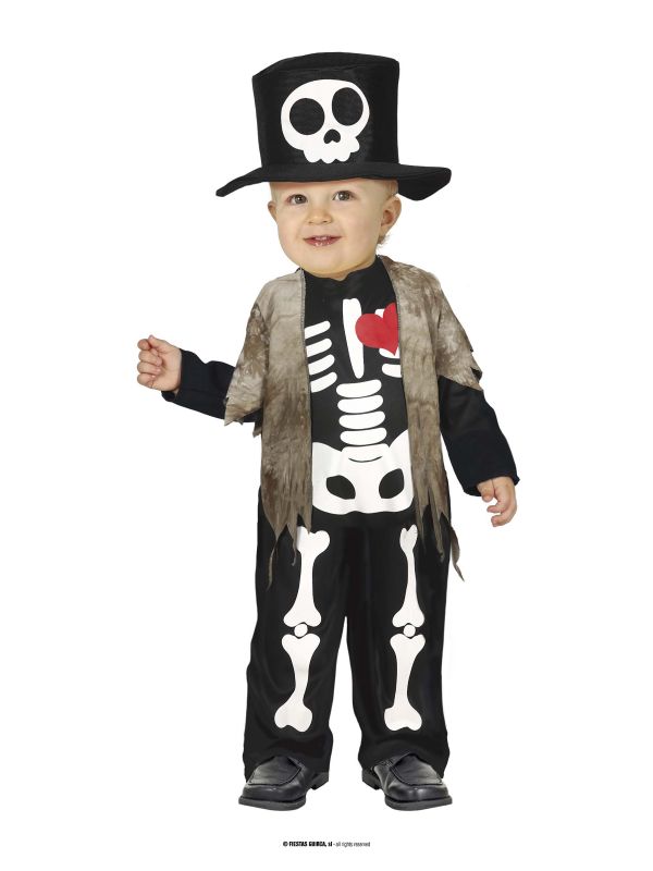 Disfraz de esqueleto bebe