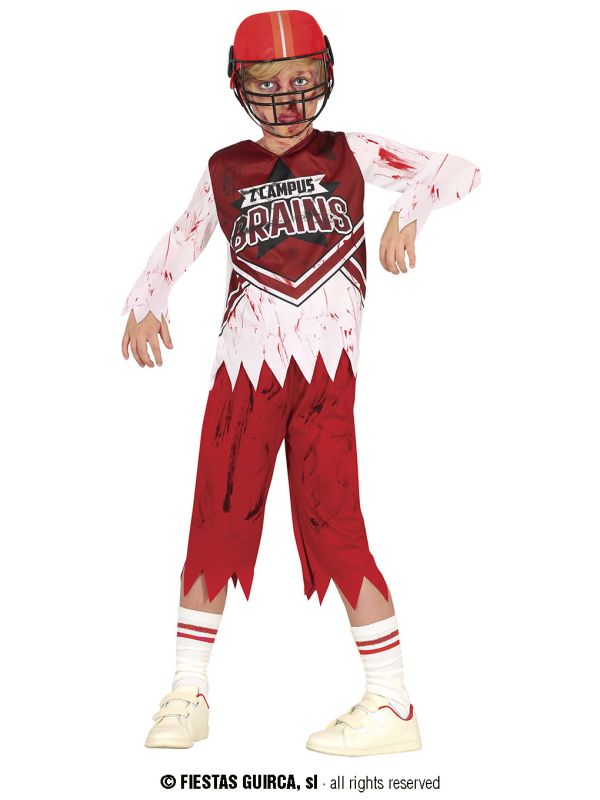 Disfraz de Jugador de Rugby Zombie Infantil