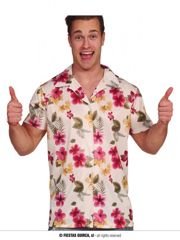Camisa Hawaiana Flores