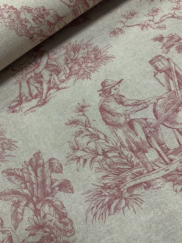 Loneta toile de youy FUCSIA 