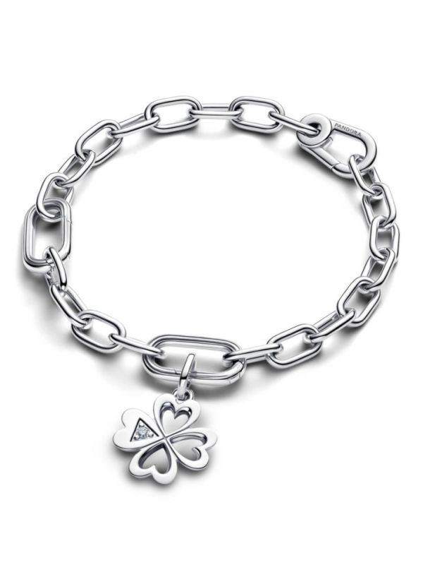 Charm Pandora Trébol 4 Hojas en forma de Corazón pulsera