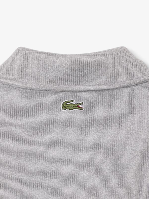 Sudadera Oversize de Cuello de Polo de Canalé de Lacoste