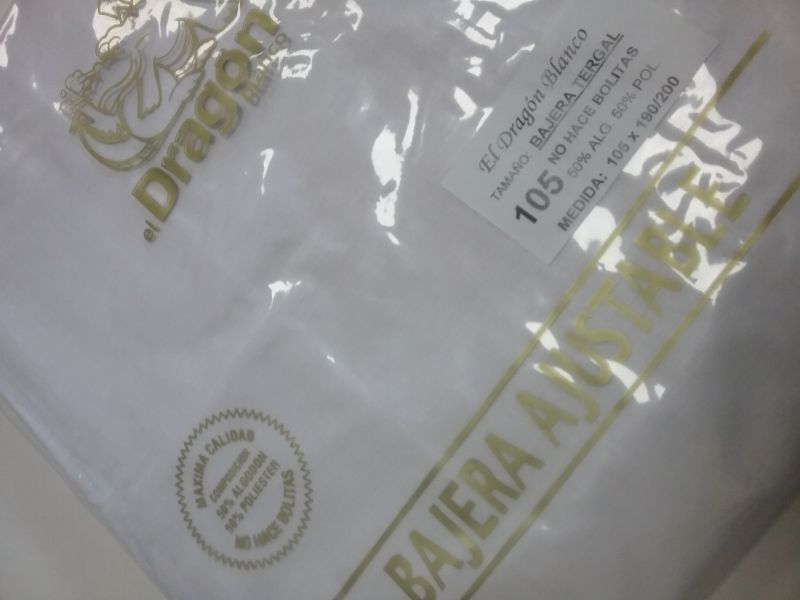 Sábana bajera de1,05 BLANCA