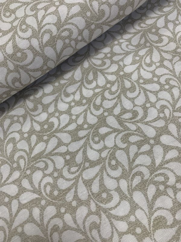 Loneta estampada TONOS BEIS FIGURAS PEQUEÑAS 