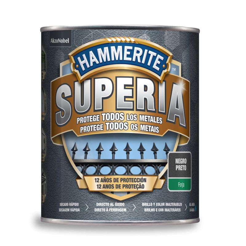 Hammerite Superia Liso Efecto Forja 750 ml.