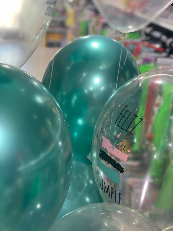 Globos verde metalizados