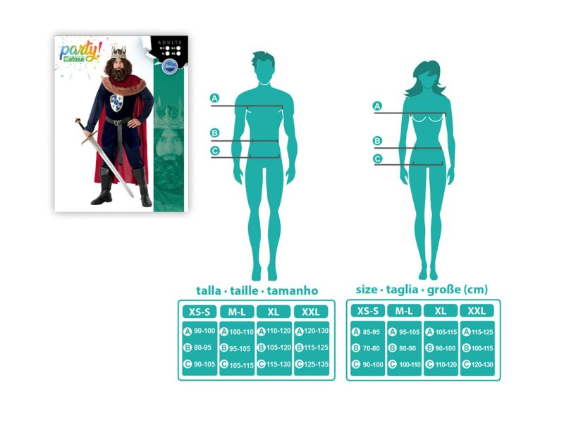 Disfraz de Rey Medieval