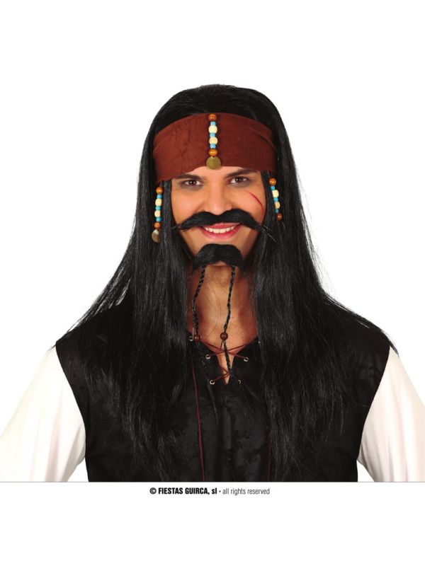 Peluca Pirata con pañuelo
