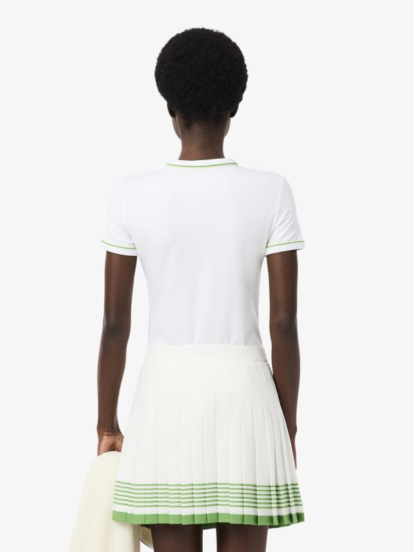 Camiseta de Punto Jersey con Ribete en Contraste