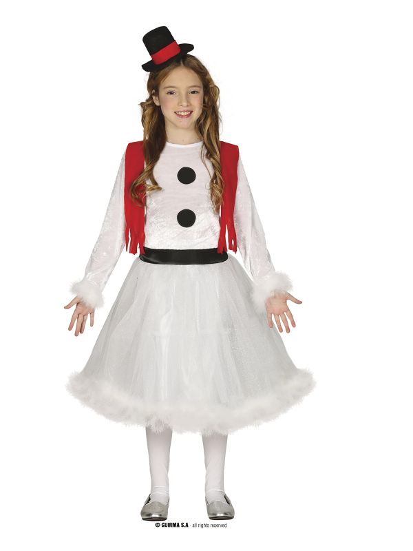 Disfraz de Muñeco de Nieve para niña