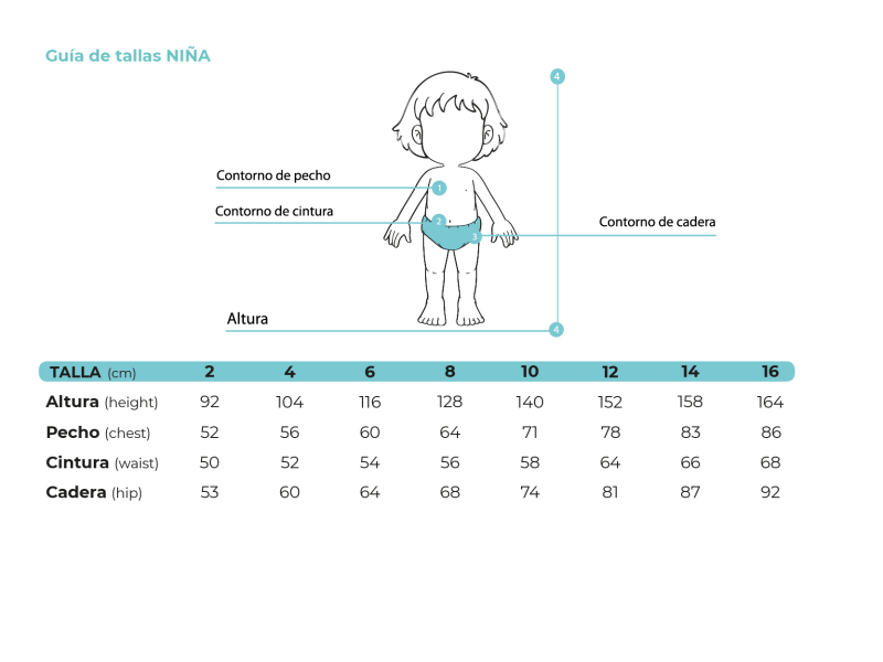 Albornoz niña verde California