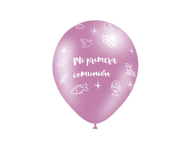 Globo Rosa Comunión Metalizados