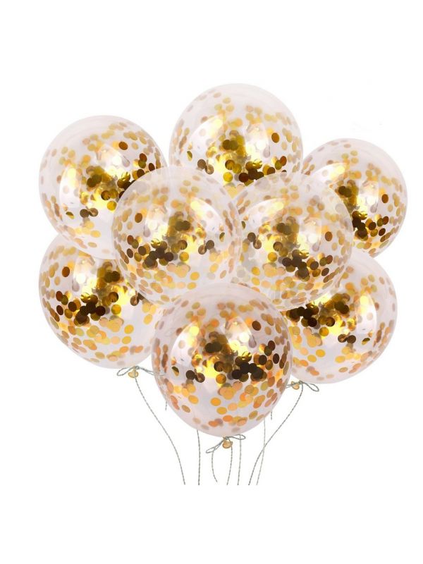 Globos Confeti Dorado