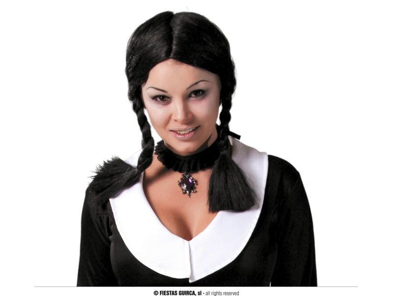 Peluca Trenzas negra