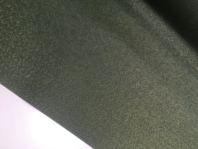 Tejido Mantel Resinado NAVIDAD BRILLO LUREX VERDE 