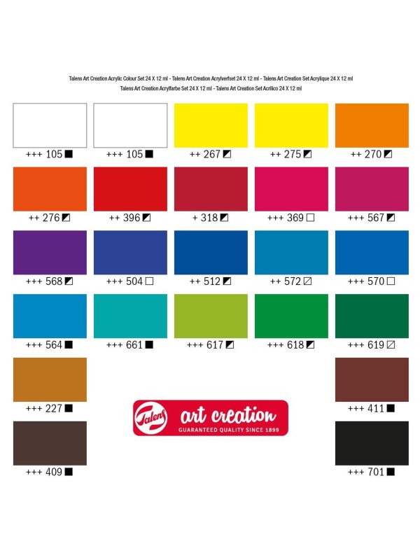 Surtido Acrílico 24 X 12 ml