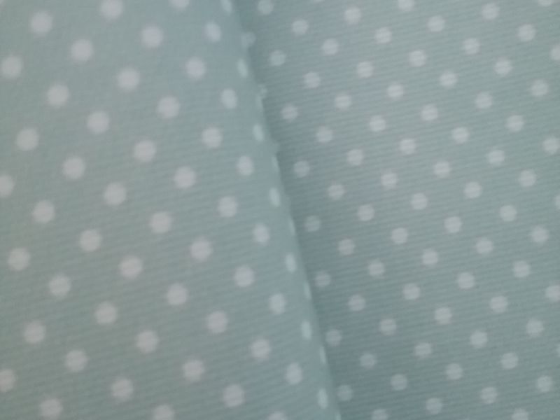 Piqué canutillo verde agua TOPO BLANCO