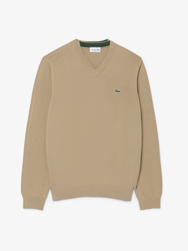 Lacoste V-Neck: Heritage Beige