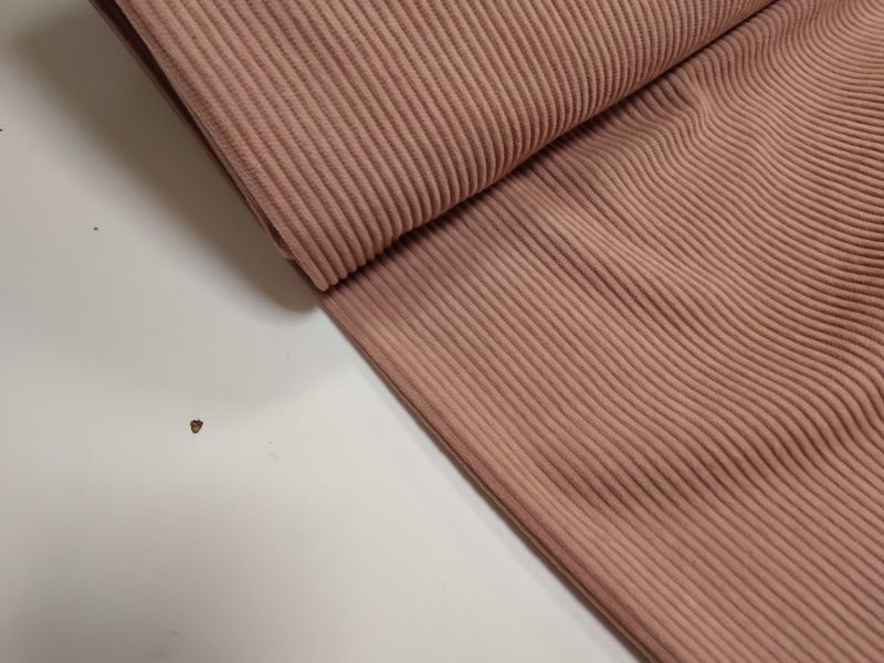TELA DE PANA EFECTO PUNTO ROSA PALO 