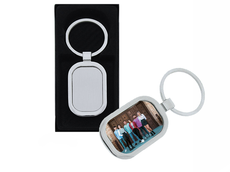 LLAVERO METÁLICO RECTANGULAR