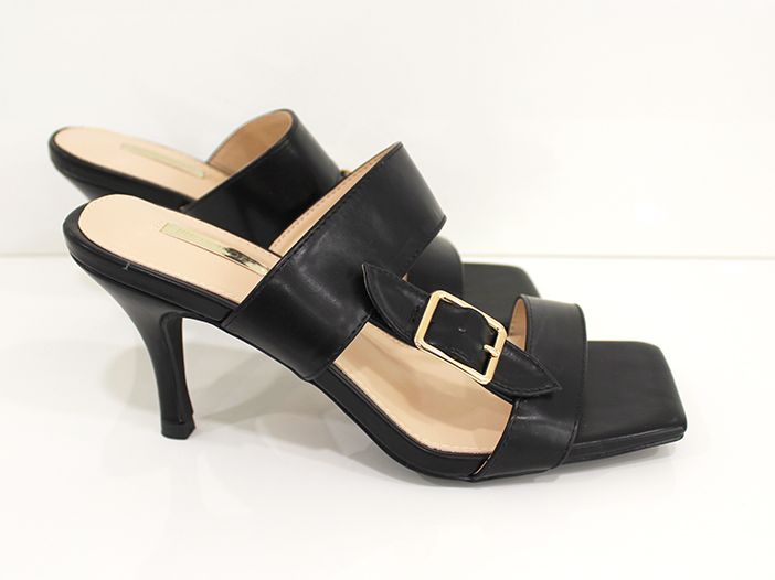 Sandalia Tacón 80s Negro