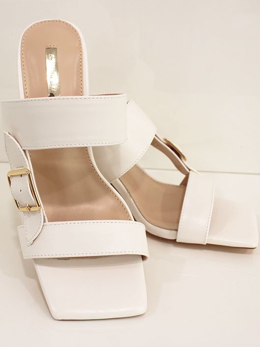 Sandalia Tacón 80s Blanco