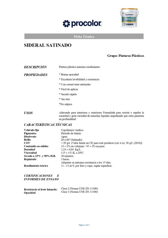 Procolor Sideral Satinado