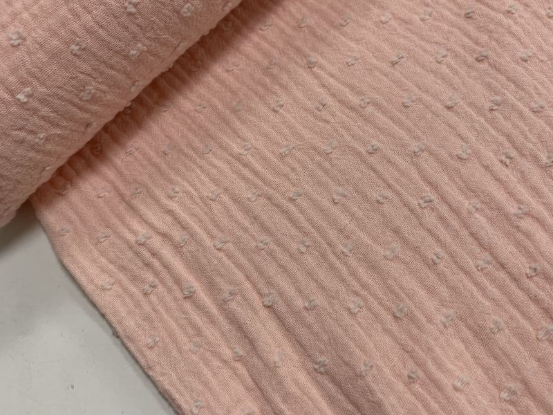 Tela MUSELINA PLUMETI  ROSA PALO