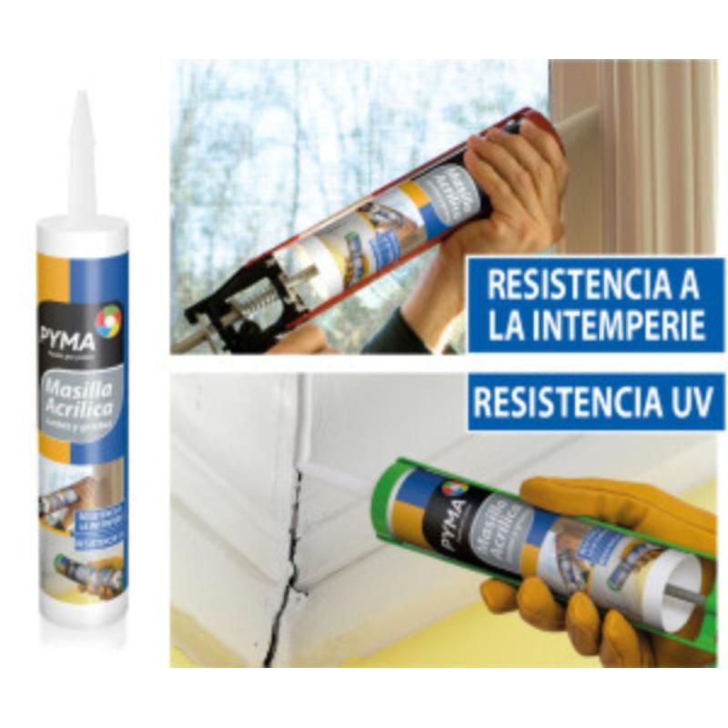 Masilla Acrílica Blanco 300 ml